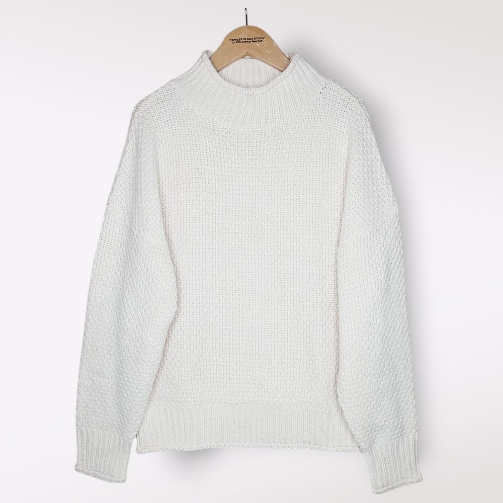 Cream chunky knit sweater